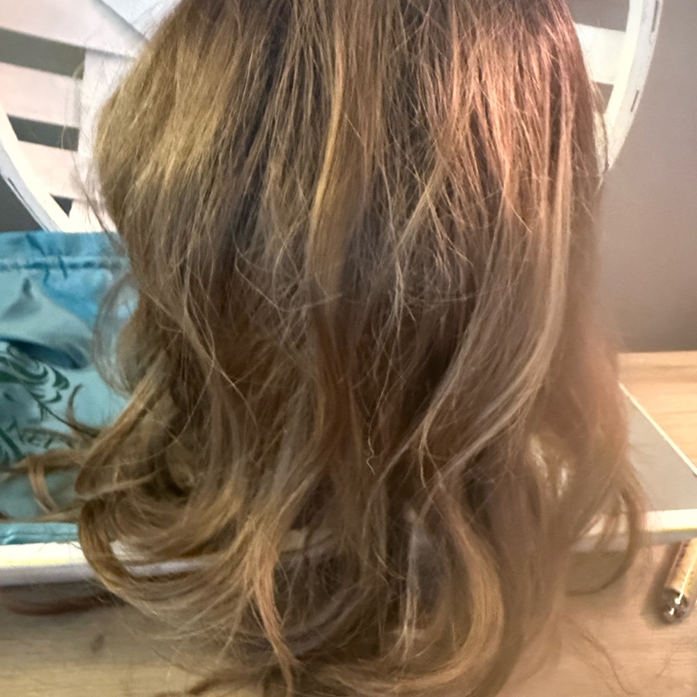 Nel’s Wigs NWT Natural Light Brown Rooted Color - Soft Warm Highlights with Lace - Picture 8 of 11